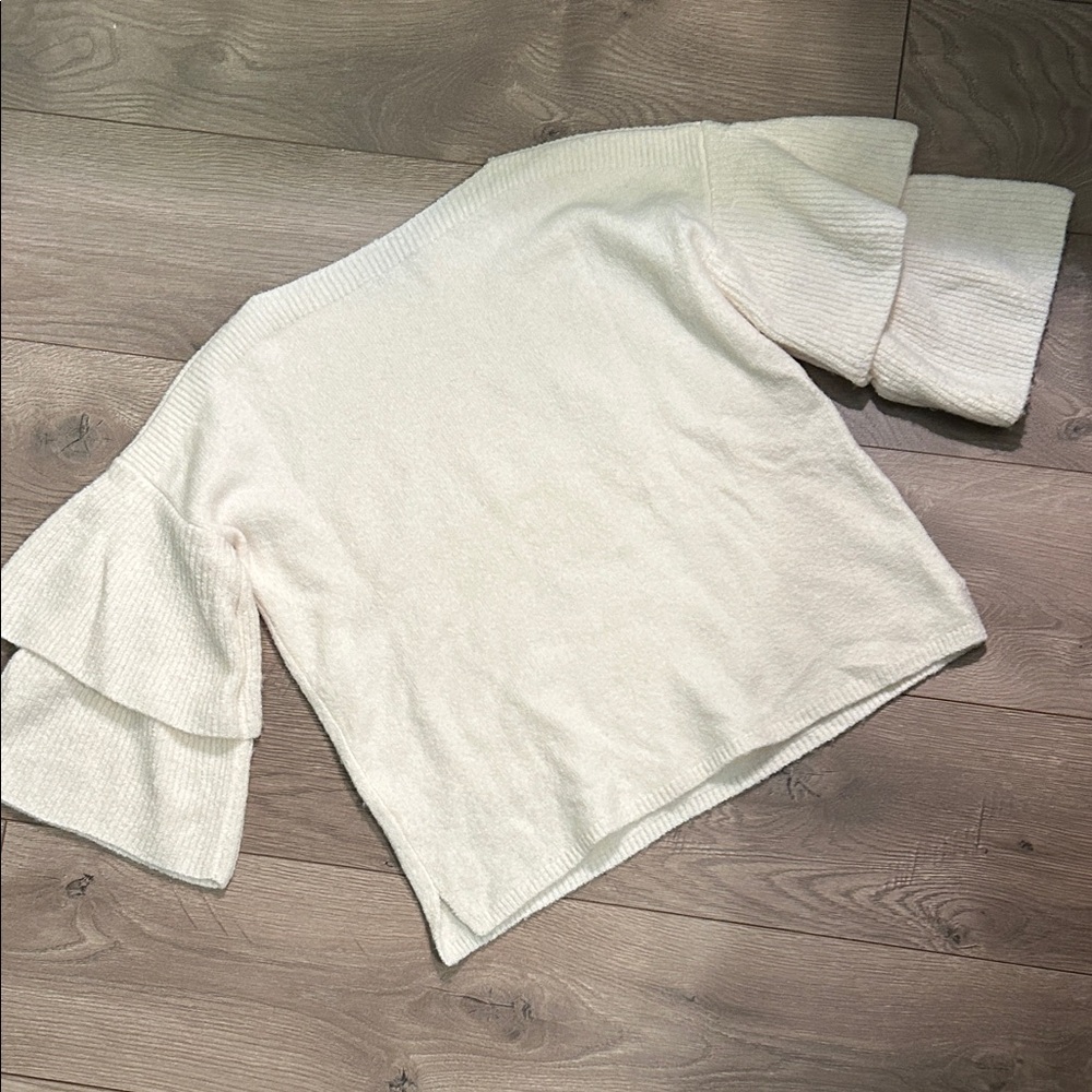 Madewell Soft White Knit Sweater - Picture 4 of 4